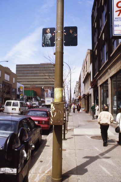 traffic sign photo installation