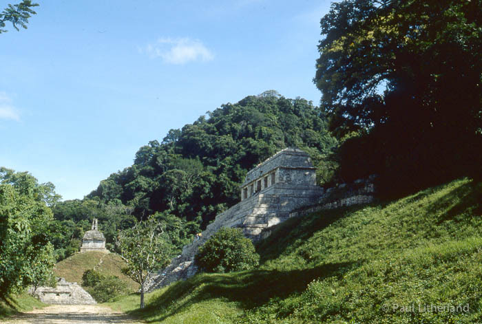 1986, Mexico, motorcycle, Palenque, ruins