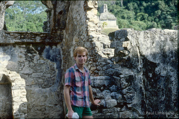 1986, Mexico, motorcycle, Palenque, ruins