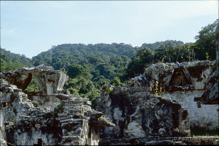 1986, Mexico, motorcycle, Palenque, ruins