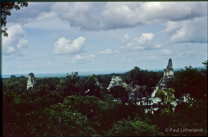 1986, Guatemala, Mexico, motorcycle, Tikal