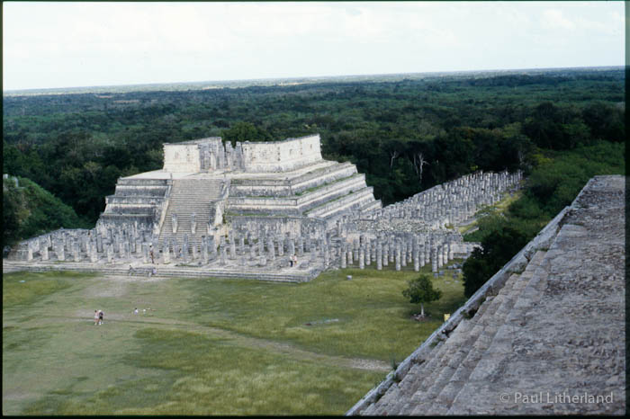 1986, Chichen Itza, Mexico, motorcycle, ruins