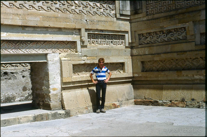 1986, Mexico, Mitla, motorcycle, Oaxaca, ruins