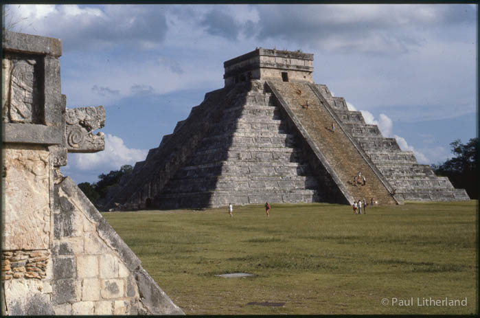 1986, Chichen Itza, Mexico, motorcycle, ruins