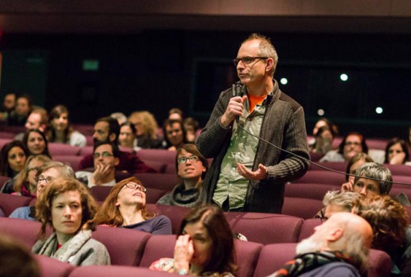 Paul Litherland asking question at RIDM screening, 2013